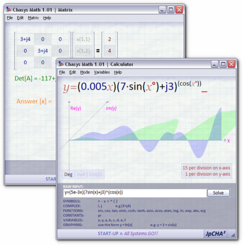 Chasys Math &ndash; main workspace
