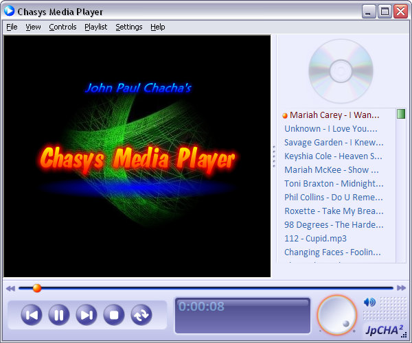 Chasys Media Player &ndash; main workspace