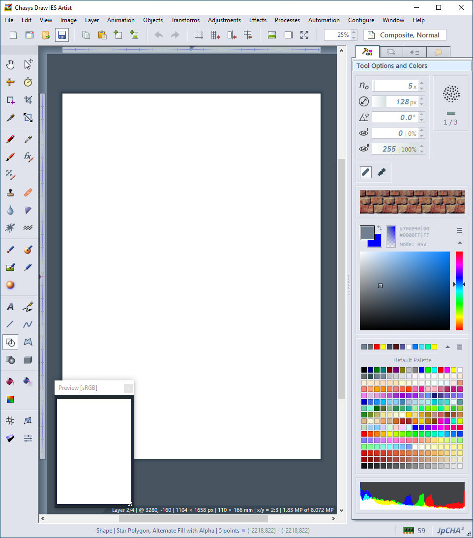 Chasys Photo Editor &ndash; main workspace
